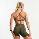 Infinity Cross Bra Olive Green