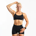 Infinity Cross Bra Charcoal