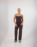 Aura Flair Pants Coffee Brown