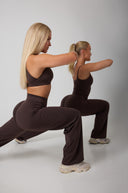 Aura Flair Pants Coffee Brown