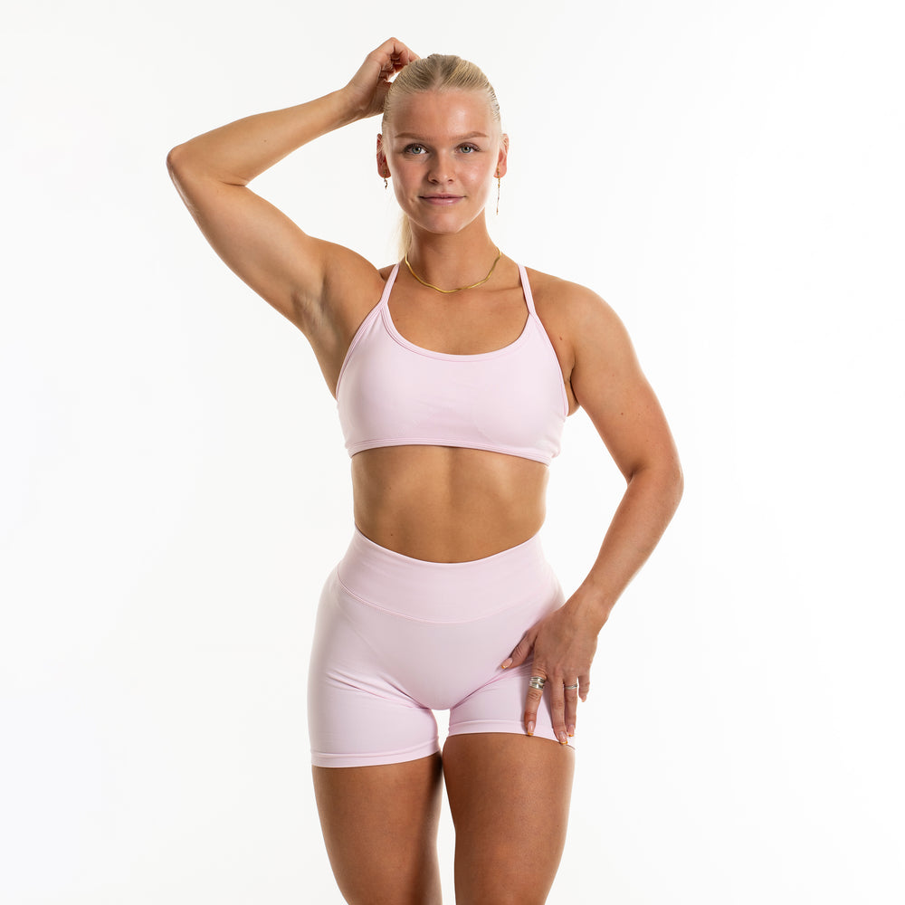 Infinity Cross Bra Pastel Pink