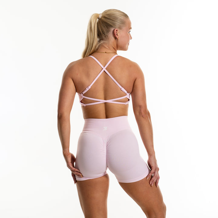 Infinity Cross Bra Pastel Pink