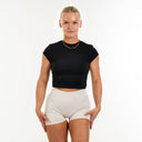 Aura Baby Tee Charcoal