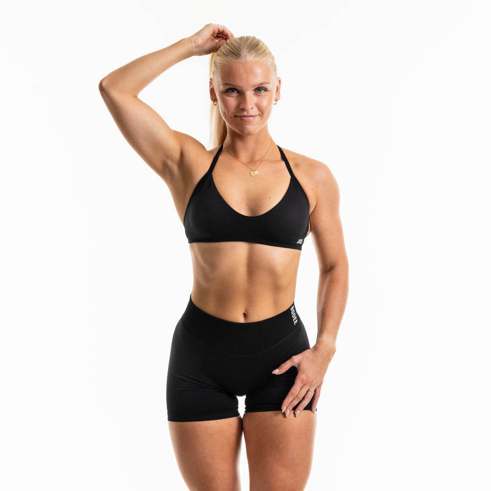 Maia Halter Bra Charcoal