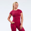 Aura Short Sleeve Cherry Red