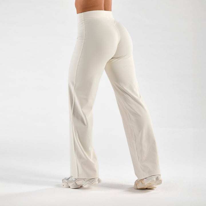 Aura Flair Pants Cream White