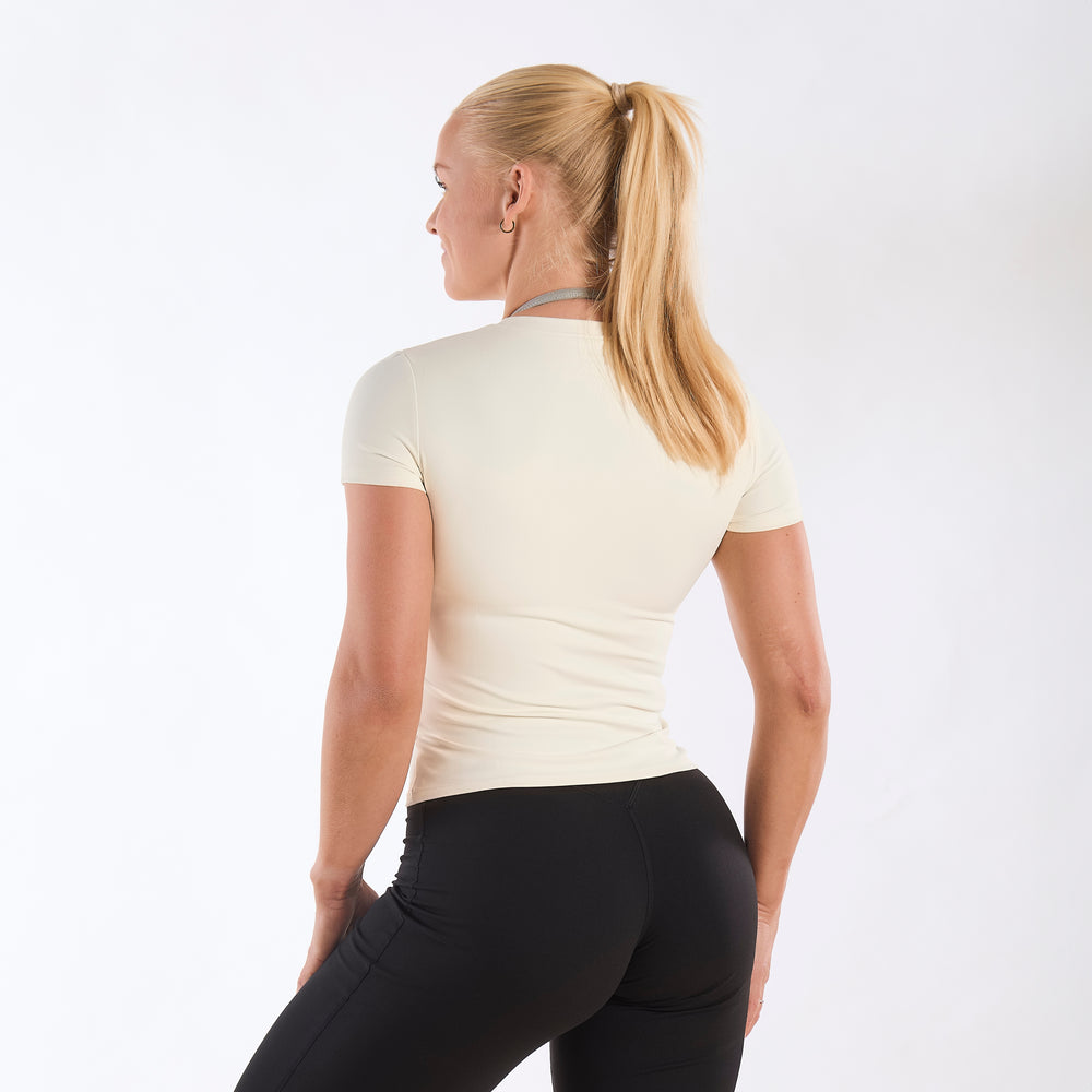 Aura Short Sleeve Cream White