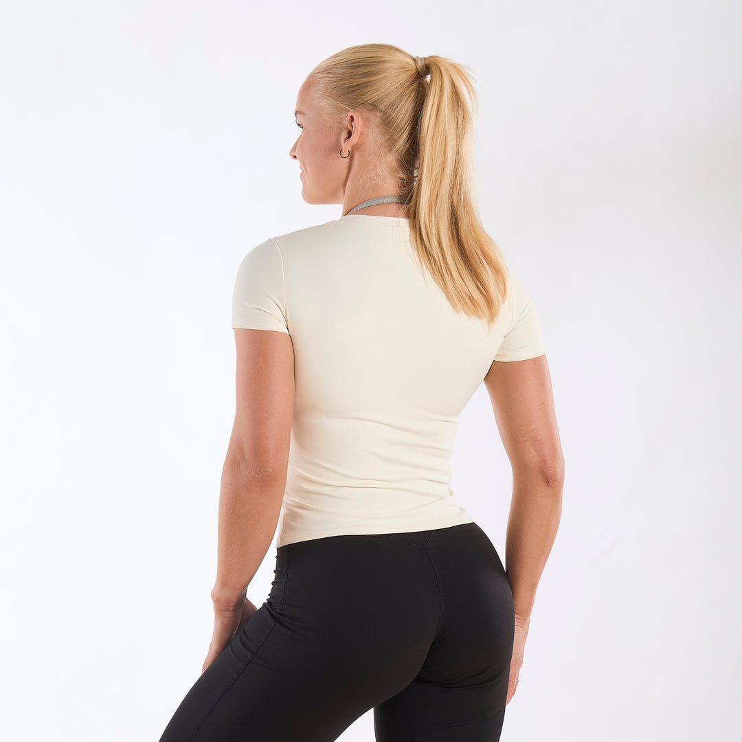 Aura Short Sleeve Cream White