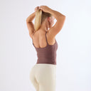 Aura Tank Top Toffee Brown
