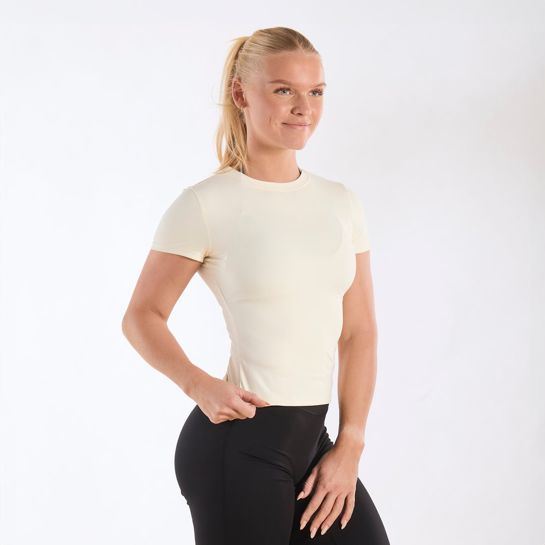 Aura Short Sleeve Cream White