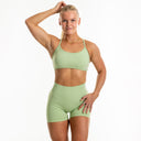 Infinity Cross Bra Pastel Green